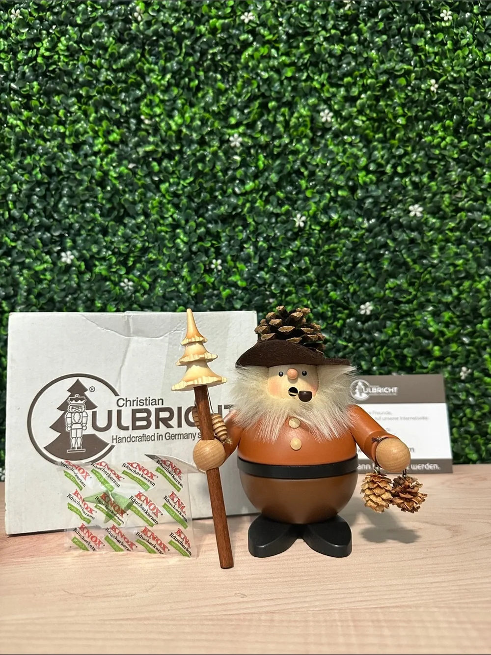 Christian Ulbricht Chubby Pine Cone Man Incense Smoker